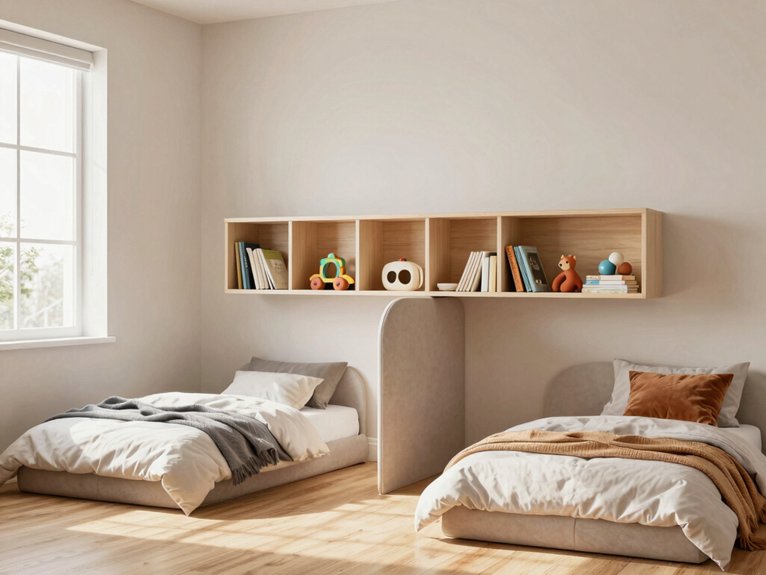 simple sturdy anchored room divider