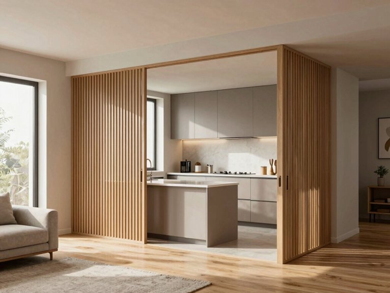 Kitchen and Living Room Divider Ideas for Small Spaces 2 space light and privacy