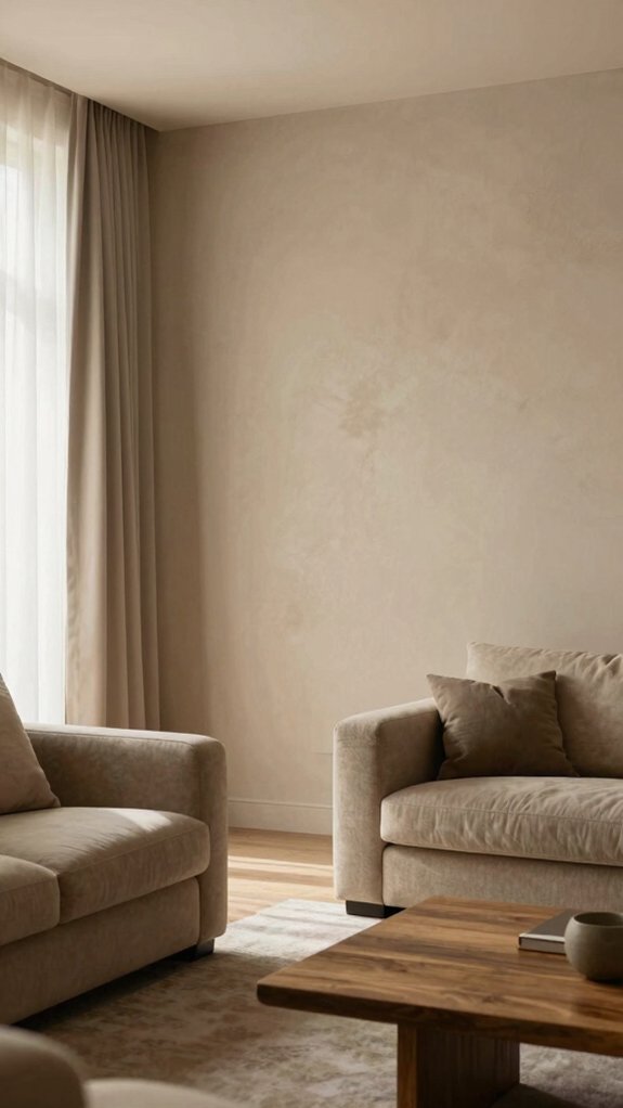 accent wall into entry sightline