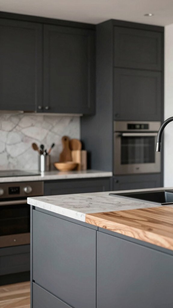 Black and Grey Kitchens That Don’t Feel Cold or Flat 4 add one accent of color