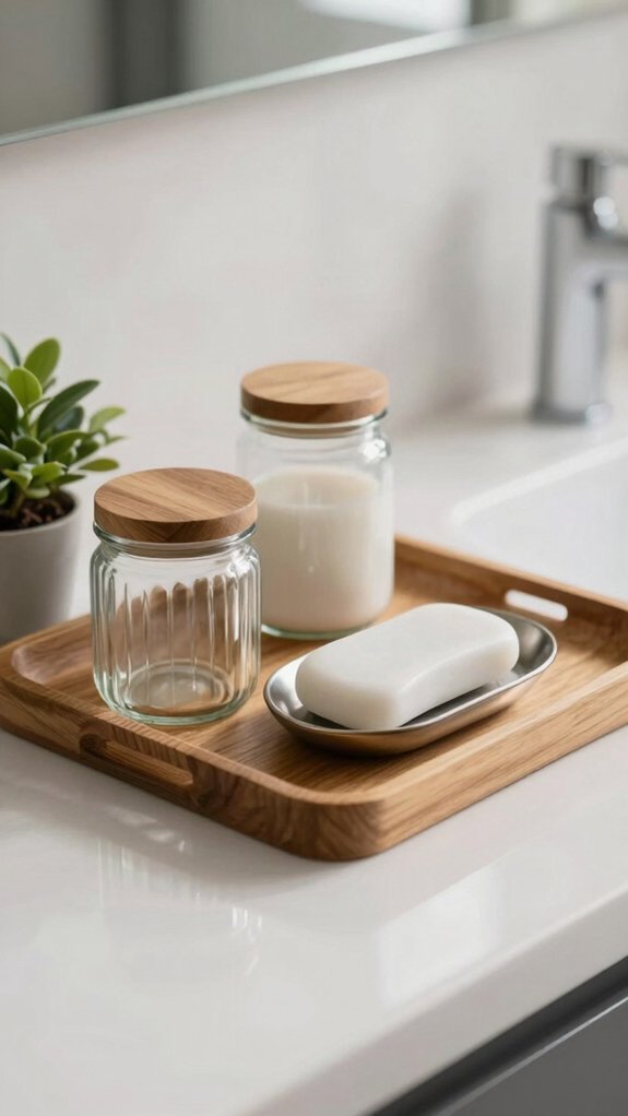 bathroom counter tray fit