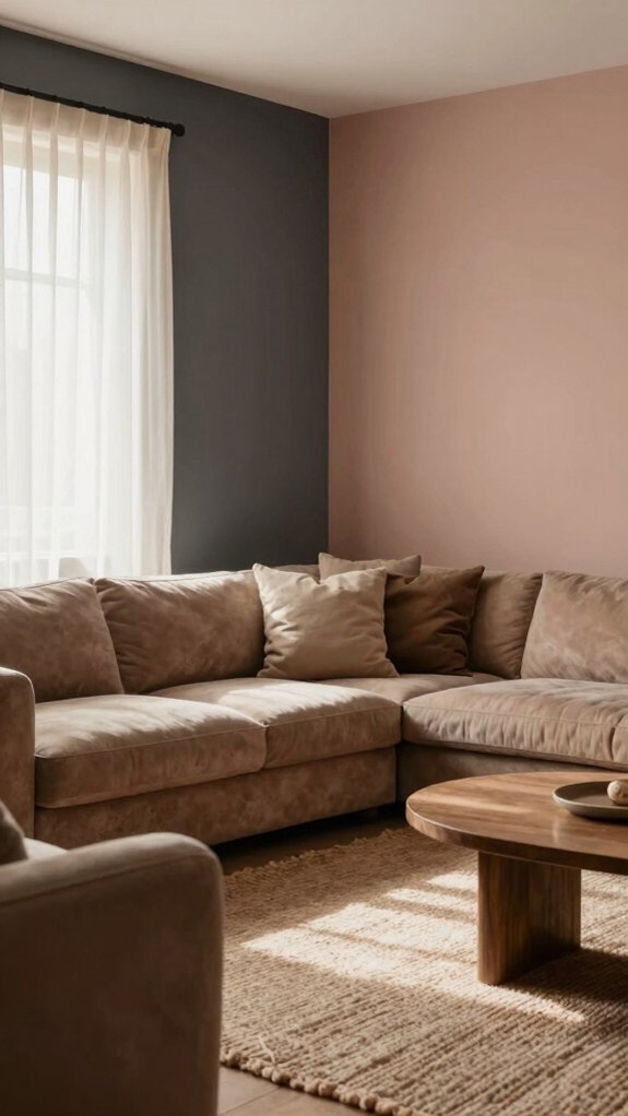 bold fireplace accent color scheme