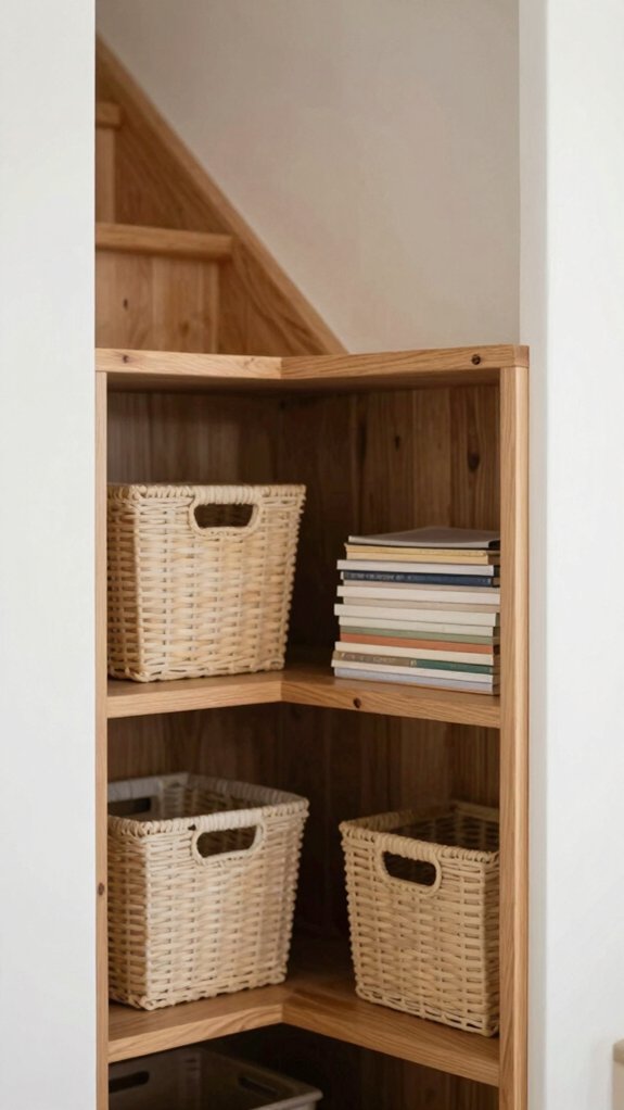 Built-In Shelves That Solve Storage Without Adding Furniture 13 built in under stairs smart storage
