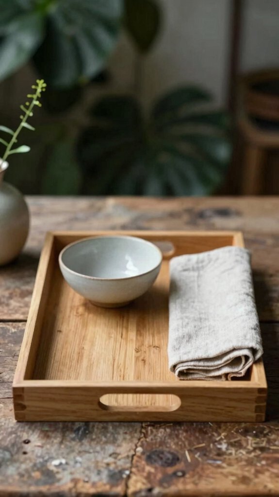 Minimal Tray Styling Ideas That Bring Balance to Your Home Decor 2 calm decluttered tray styling