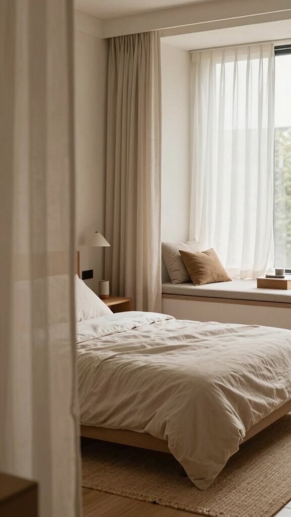 ceiling draped curtain sleep zone