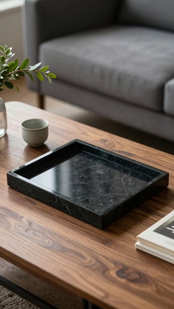 chic black marble styling