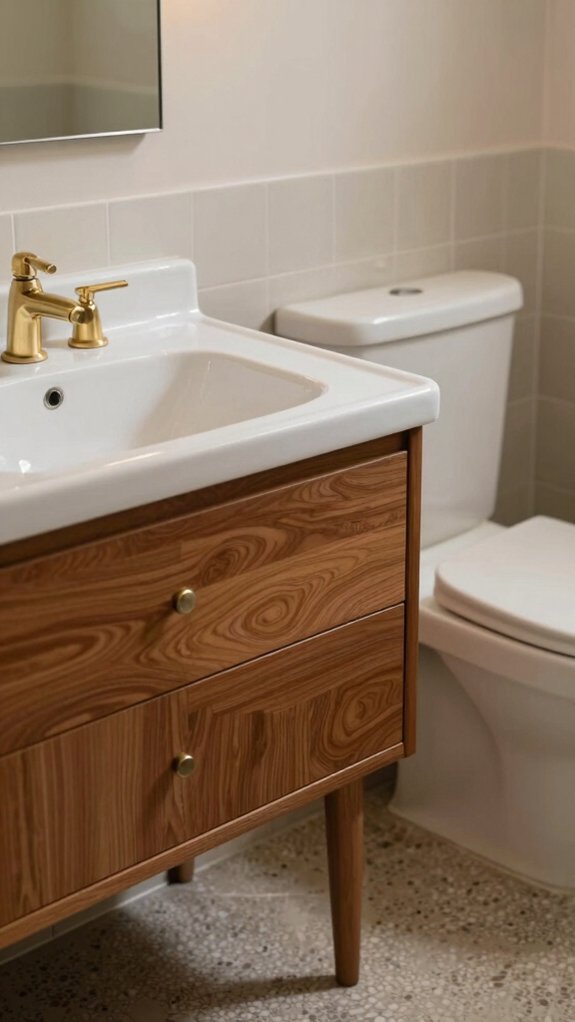Mid Century Bathrooms That Feel Warm Without Looking Vintage 2 clean mid century bathroom details
