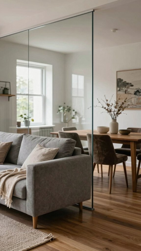 clear frosted glass zoning
