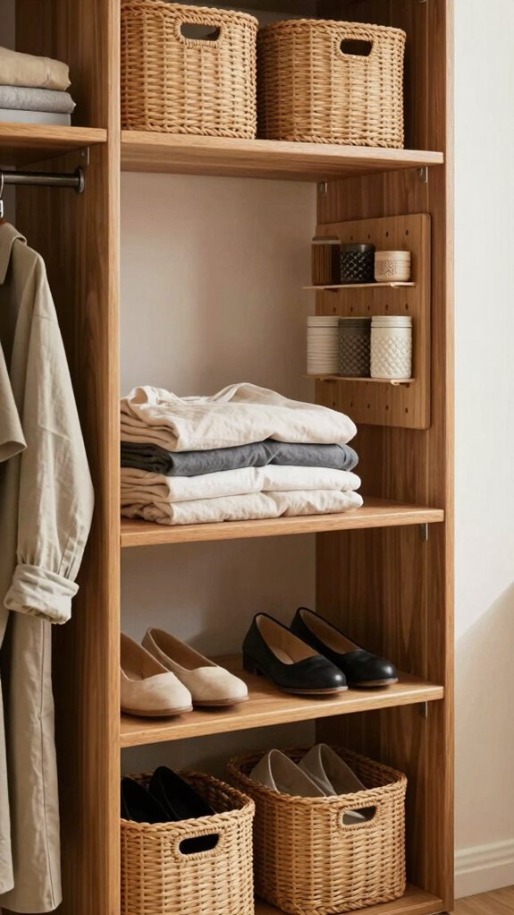 Small Space Storage System That Organizes Your Entire Room Without a Closet 2 closet storage planning guide
