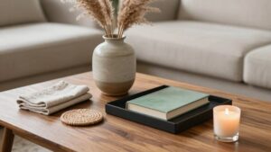 coffee table tray styling tips