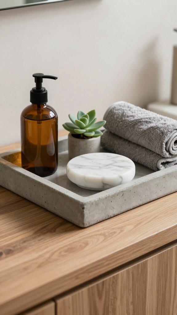 concrete tray for bold baths