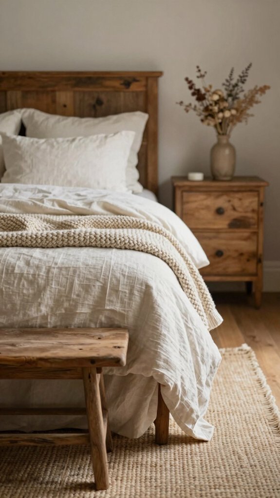 Farmhouse Bedroom Decor Ideas That Work Even Without a Closet 23 cozy rustic farmhouse storage