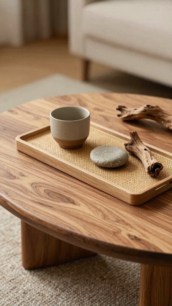 cream sand organic modern tray
