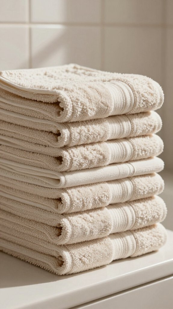 Towel Folding Methods That Actually Save Shelf Space 5 crisp thirds towel folding hack