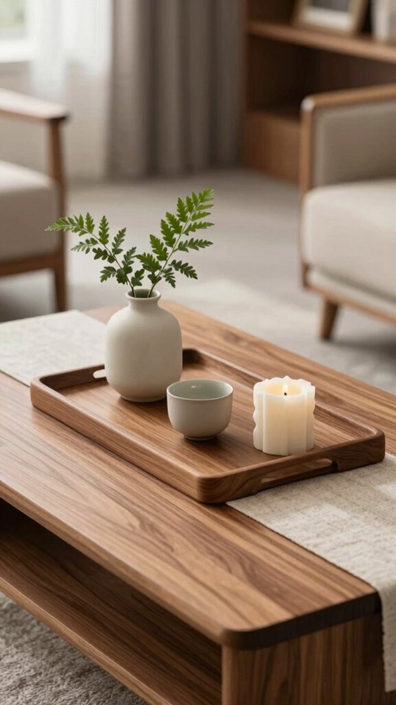 dramatic branch tray styling