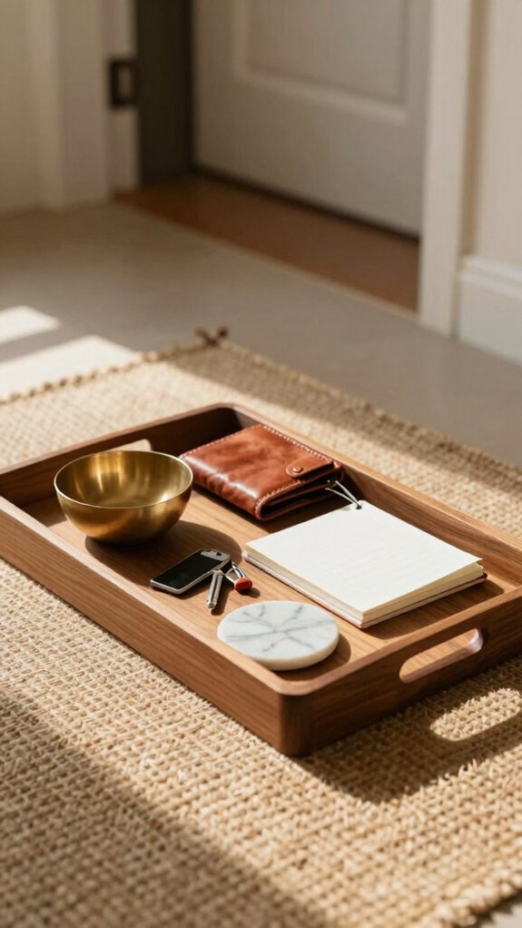 entryway drop zone essentials tray