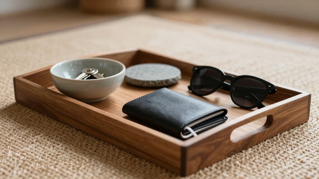Entryway Tray Setup Ideas for Keeping Everyday Essentials in One Place 5 entryway tray essentials storage
