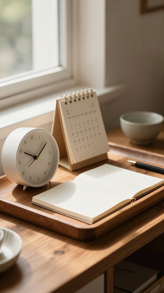 entryway tray time reminders