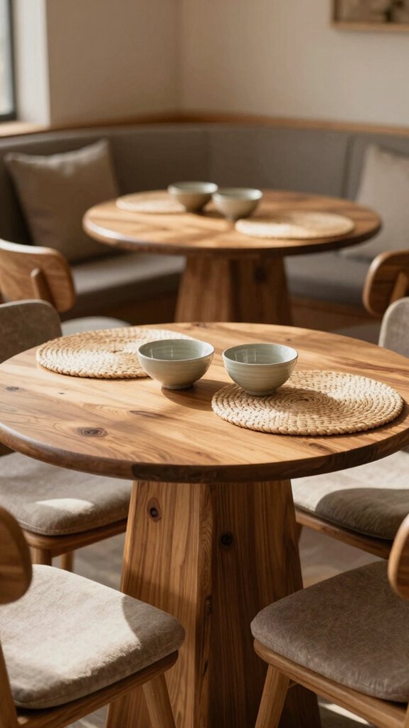 extendable small round family table