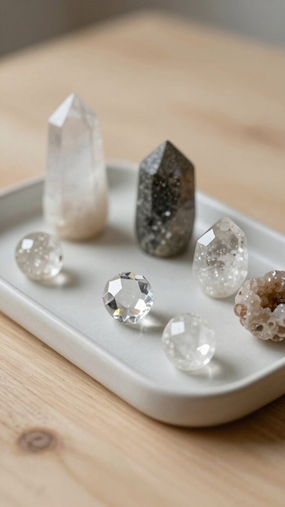 Minimal Tray Styling Ideas That Bring Balance to Your Home Decor 17 framed tray crystal display