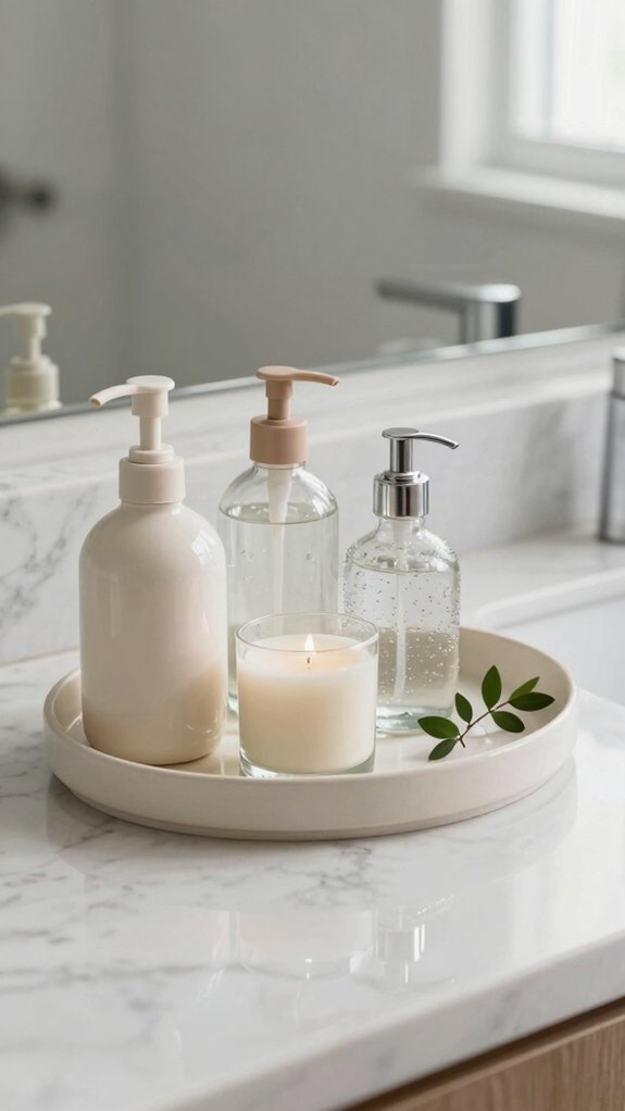 freestanding vanity tray styling tip