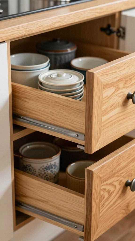 Corner Kitchen Cabinets That Finally Eliminate Dead Space 8 full extension corner drawers