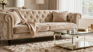 glamorous living room comfort