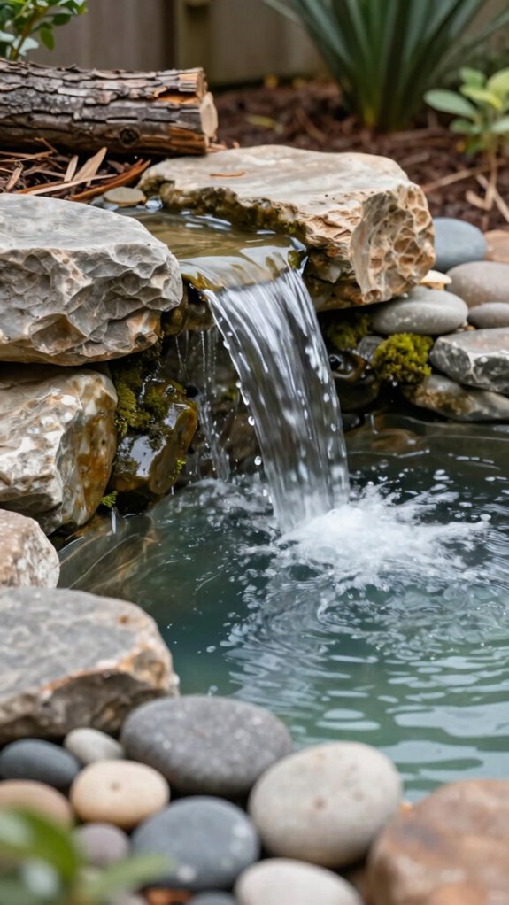 How to Build a Homemade Waterfall That Looks Natural and Runs Smoothly 7 keep water flowing properly