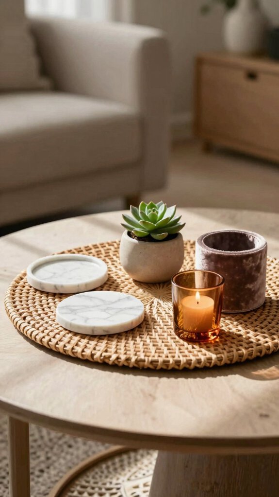 Small Space Tray Decor Ideas That Keep Your Home Looking Organized 3 layer books candle tray