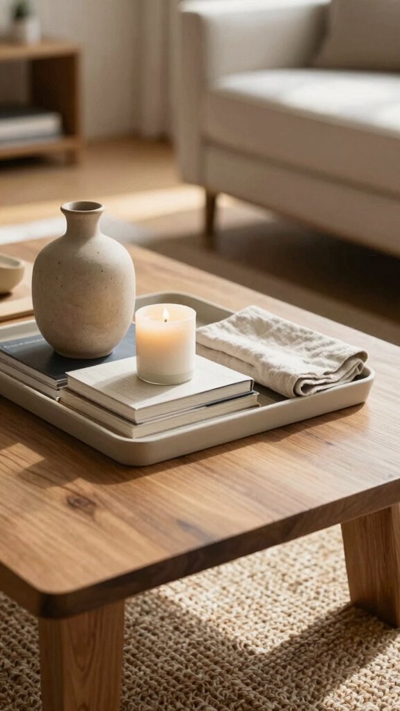 layer books for calm decor