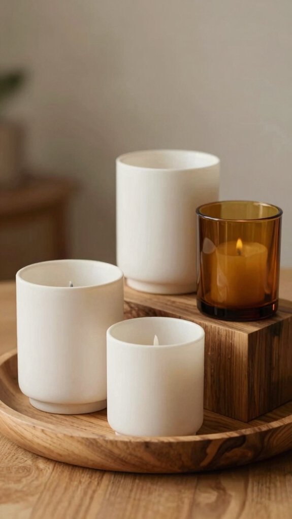 Candle Tray Decor Ideas That Instantly Make a Space Feel Warm and Elevated 4 layered candles with height