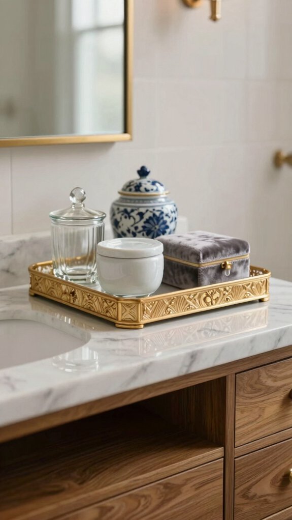 marble brass luxurious vanity