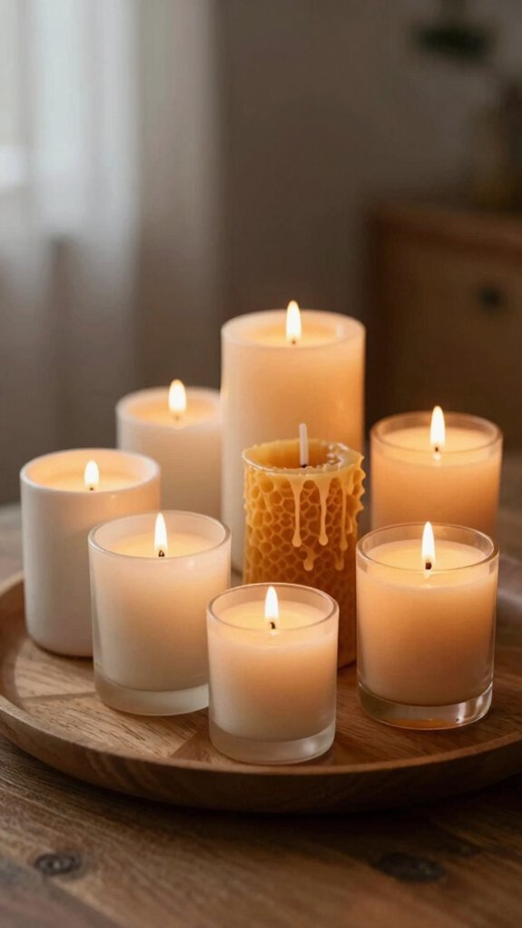 mix candle heights for depth