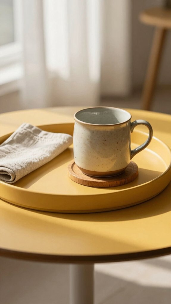 mustard yellow color pop trio