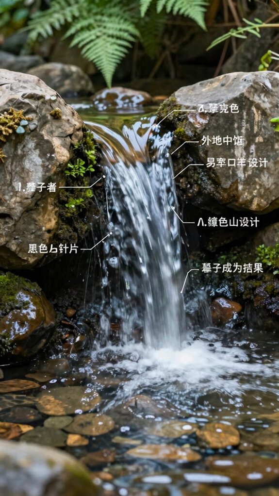 How to Build a Homemade Waterfall That Looks Natural and Runs Smoothly 6 natural uneven waterfall design