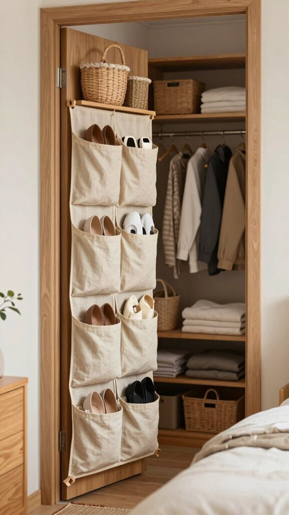 Small Space Storage System That Organizes Your Entire Room Without a Closet 3 no drill over the door storage