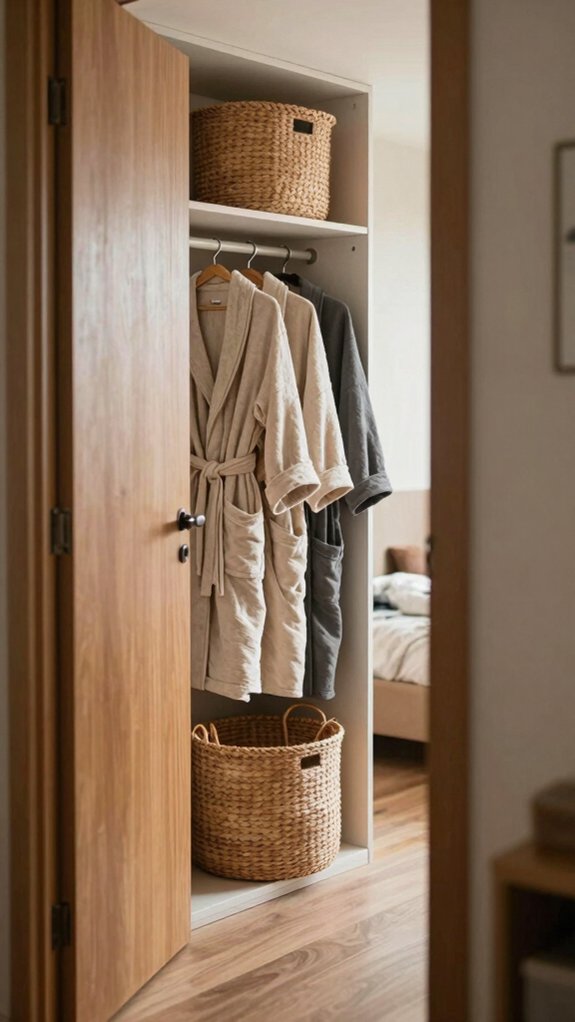 optimize closet door storage