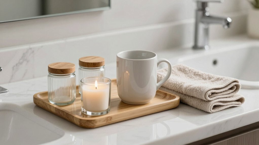 Bathroom Counter Tray Ideas That Help You Stay Organized Every Day 2 organized bathroom counter tray