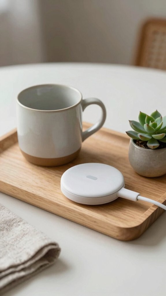 Minimal Tray Styling Ideas That Bring Balance to Your Home Decor 18 remote charging organization station