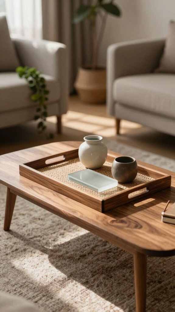 right sized tray anchors table