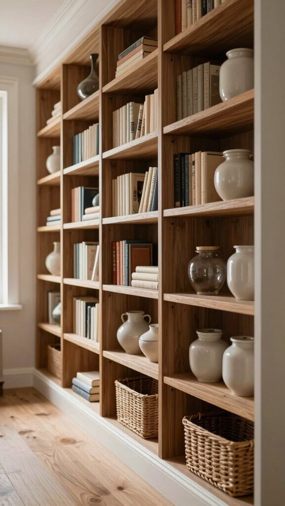 Built-In Shelves That Solve Storage Without Adding Furniture 6 seamless tall cabinet storage