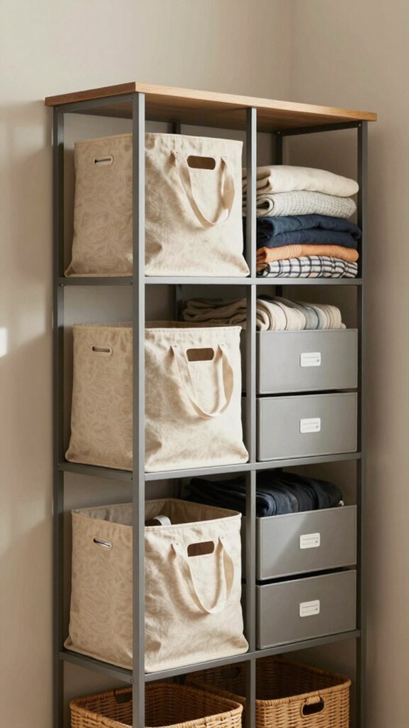 Small Space Storage System That Organizes Your Entire Room Without a Closet 12 seasonal closet rotation storage