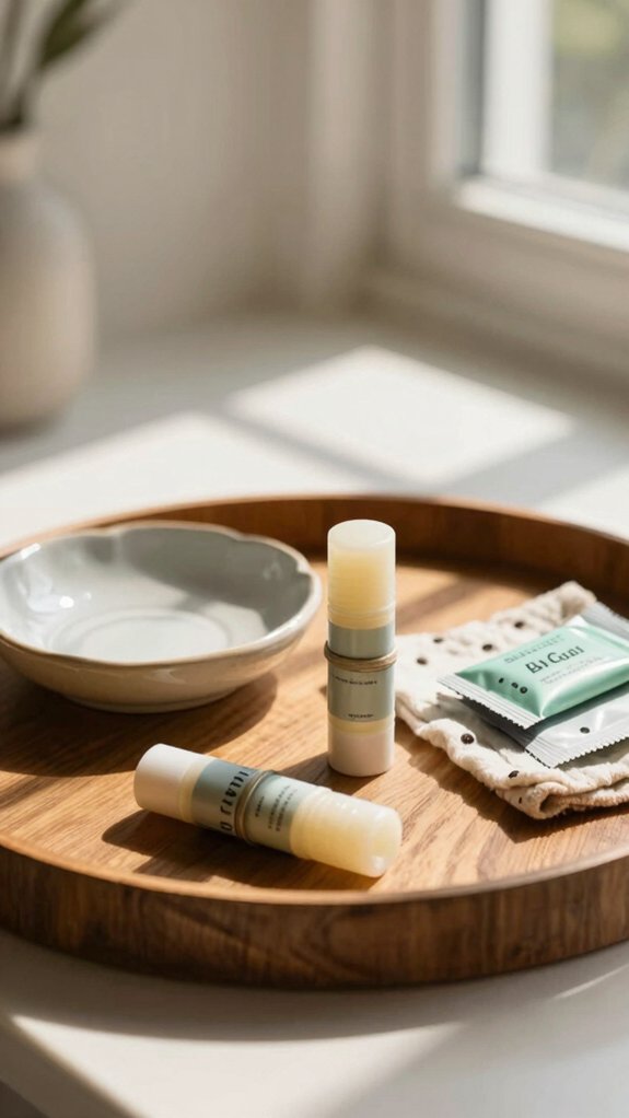shallow tray for lip balm