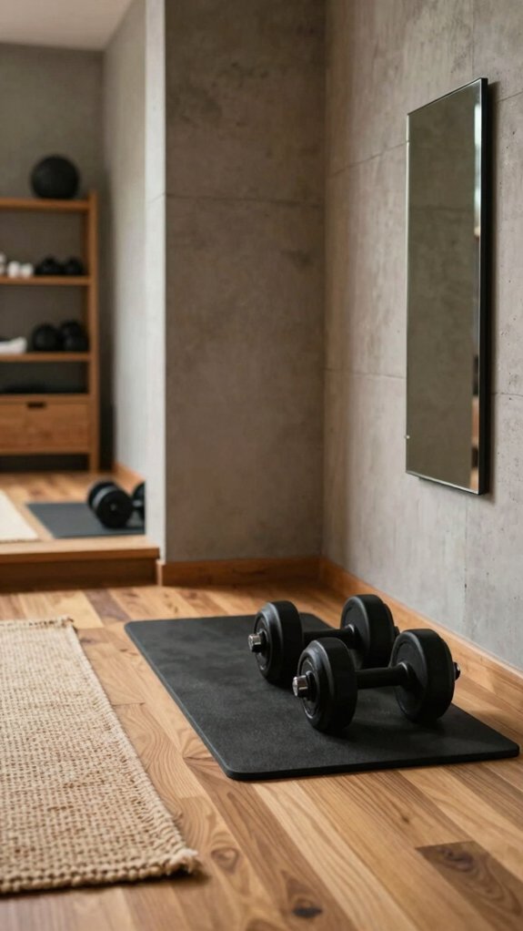 Home Gym Rooms Designed for Consistency, Not Motivation 4 sketch floor plan zones
