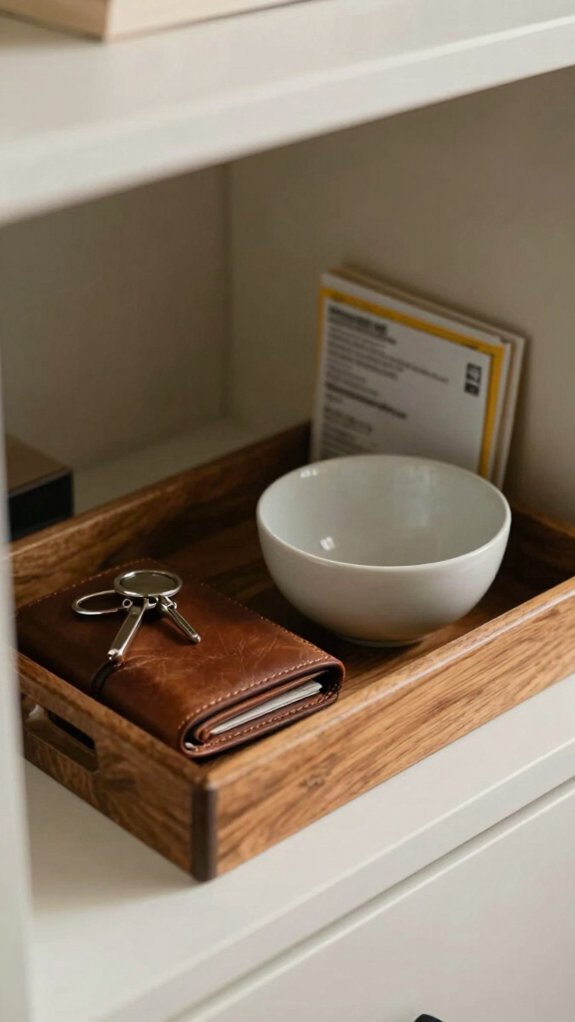 slim entryway storage solution