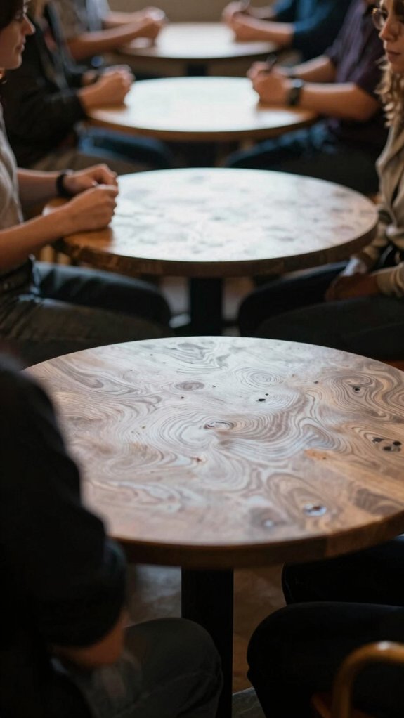 small round table for conversation