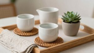 small space tray organization
