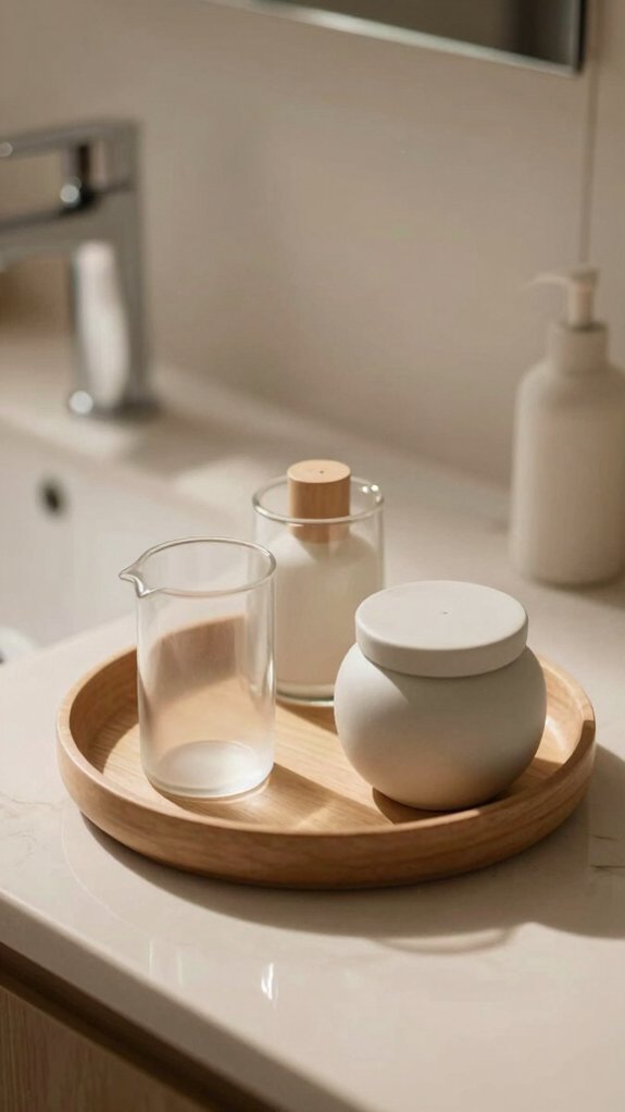 soften bathroom lines quickly