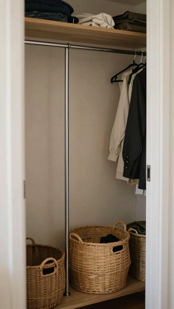 space saving wardrobe rack