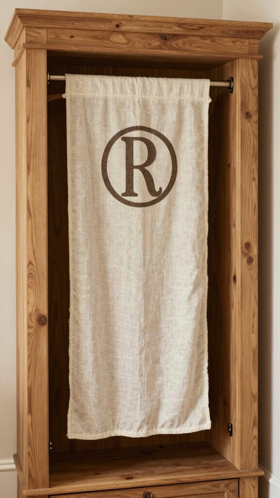 Farmhouse Bedroom Decor Ideas That Work Even Without a Closet 17 sparingly use one monogram